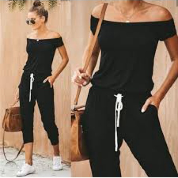 Vici Pants - MED VICI Weekend Worthy Pocketed Drawstring Jumpsuit